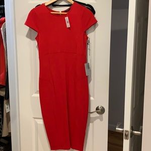 Red form fitting  dress- never worn!